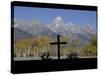 Chapel of Transfiguration, Grand Teton National Park, Wyoming, USA-Rolf Nussbaumer-Stretched Canvas