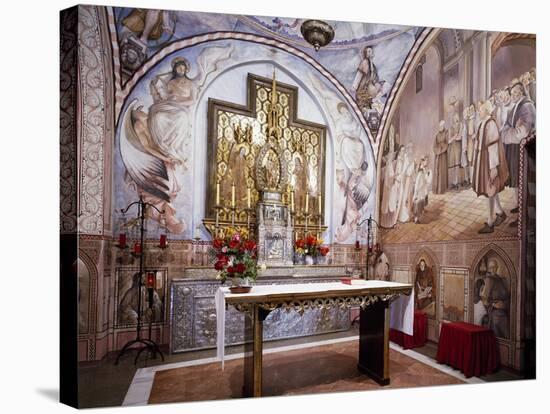 Chapel of Virgin, 13th Century Monastery of Santa Maria De La Rabida, Palos De La Frontera, Spain-null-Stretched Canvas