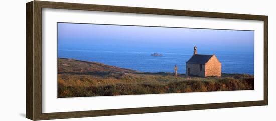 Chapel on the Coast, Saint-Samson Chapel, Portsall, Finistere, Brittany, France-null-Framed Photographic Print