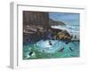 Chapel Rock Pool, Perranporth, Cornwall , 2017-Andrew Macara-Framed Giclee Print