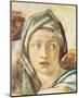 Chapel Sistine, The Delphic Sibyl-Michelangelo Buonarroti-Mounted Premium Giclee Print