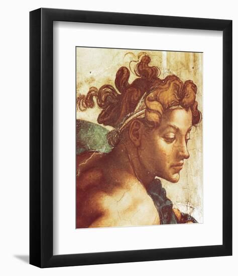 Chapel Sistine, The Drunkenness of Noah (detail)-Michelangelo Buonarroti-Framed Premium Giclee Print