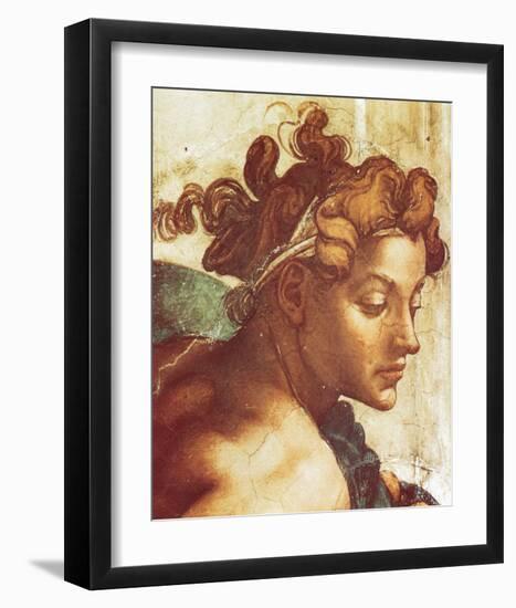 Chapel Sistine, The Drunkenness of Noah (detail)-Michelangelo Buonarroti-Framed Premium Giclee Print