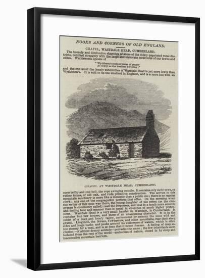 Chapel, Wastdale Head, Cumberland-null-Framed Giclee Print