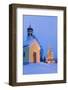 Chapel with Christmas Tree in Winter Near Krun, Garmisch-Partenkirchen, Bavaria, Germany, Europe-Miles Ertman-Framed Photographic Print