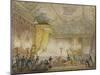 Chapelle ardente du roi Louis XVIII dans la salle du Trône des Tuileries-Charles-Abraham Chasselat-Mounted Giclee Print