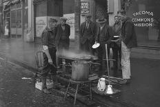 Breakfast Outside the Tacoma Commons Mission, 1930-Chapin Bowen-Framed Giclee Print