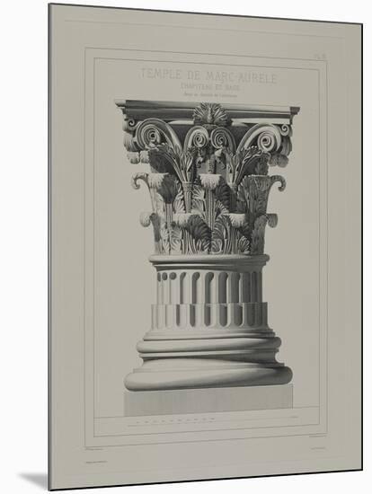 Chapiteau et base ; détails au dixième de l'exécution-André Villain-Mounted Giclee Print