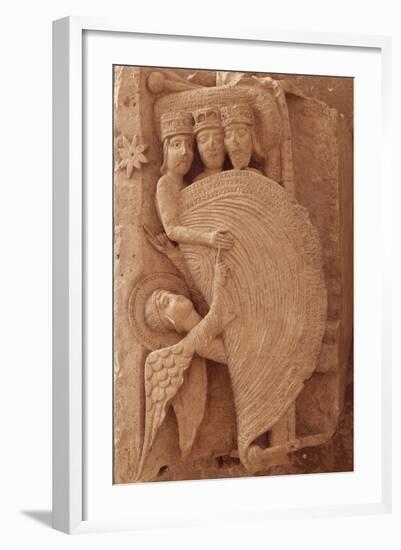 Chapiteau historié de la cathédrale Saint-Lazare d'Autun; Réveil des mages-null-Framed Giclee Print