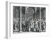 Chaplain Rowland Taylor Cautions Papist Priest Who Is About to Celebrate Mass in Church of Hadley-null-Framed Giclee Print