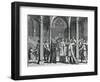 Chaplain Rowland Taylor Cautions Papist Priest Who Is About to Celebrate Mass in Church of Hadley-null-Framed Premium Giclee Print