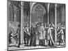 Chaplain Rowland Taylor Cautions Papist Priest Who Is About to Celebrate Mass in Church of Hadley-null-Mounted Giclee Print