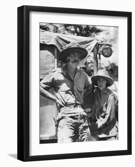 Chaplin Court Treatt and Stella Court Treatt, British Motoring Pioneers, C1924-C1926-Thomas A Glover-Framed Giclee Print