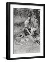 Chaplin Court Treatt's Leopard, Abercorn to Tukuyu, Tanganyika, 1925-Thomas A Glover-Framed Giclee Print