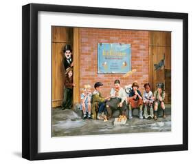 Chaplin Kid Alley Ice Cream-Renate Holzner-Framed Art Print