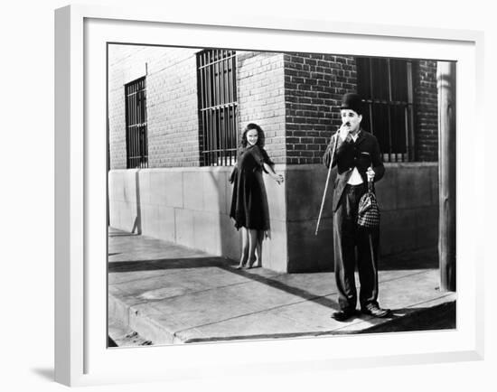 Chaplin: Modern Times, 1936-Daniel R. Fitzpatrick-Framed Giclee Print