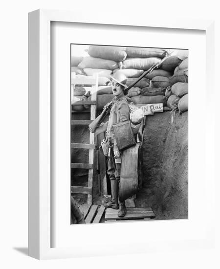 Chaplin: Shoulder Arms-null-Framed Giclee Print