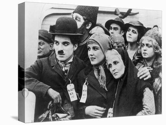 Chaplin: 'The Immigrant'-null-Stretched Canvas