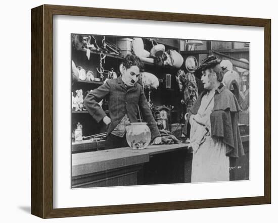 Chaplin: 'The Pawnshop'-null-Framed Giclee Print