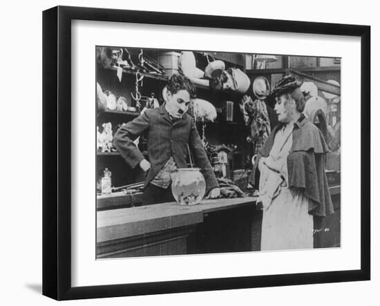 Chaplin: 'The Pawnshop'-null-Framed Giclee Print