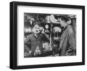 Chaplin: 'The Pawnshop'-null-Framed Premium Giclee Print