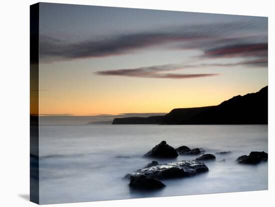 Chapman's Pool at Dusk, Dorset, UK-Ross Hoddinott-Stretched Canvas