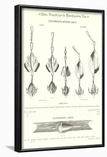 Chapman's Spoon Lures-null-Framed Art Print