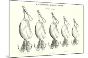 Chapman's Spoon Lures-null-Mounted Art Print