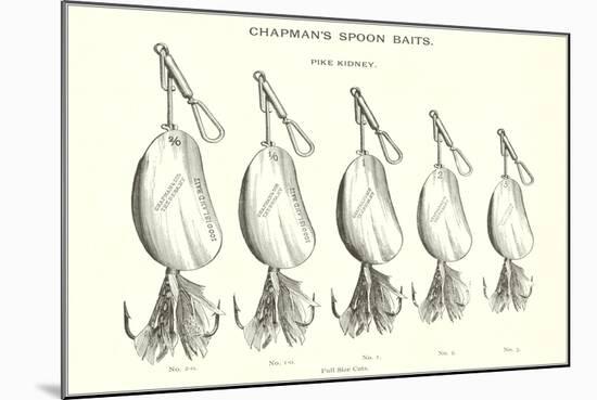 Chapman's Spoon Lures-null-Mounted Art Print