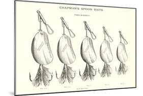 Chapman's Spoon Lures-null-Mounted Art Print