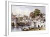 Chapoo Ancient Bridge-Thomas Allom-Framed Art Print