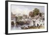 Chapoo Ancient Bridge-Thomas Allom-Framed Art Print