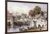 Chapoo Ancient Bridge-Thomas Allom-Framed Art Print