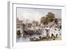 Chapoo Ancient Bridge-Thomas Allom-Framed Art Print