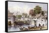 Chapoo Ancient Bridge-Thomas Allom-Framed Stretched Canvas