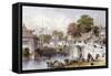 Chapoo Ancient Bridge-Thomas Allom-Framed Stretched Canvas