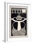 Chapter Heading Depicting Two Peacocks in a Garden with a Fountain, C.1893/4-Aubrey Beardsley-Framed Giclee Print