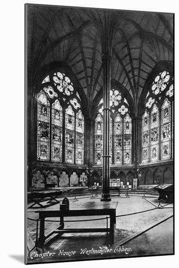 Chapter House, Westminster Abbey, 20th Century-Valentine & Sons-Mounted Giclee Print