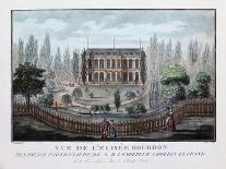 View of the Elysee Bourbon-Chapuy and Toussaint-Mounted Giclee Print