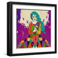 Char-Diela Maharanie-Framed Art Print