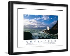 Character - Crashing Waves-unknown unknown-Framed Photo