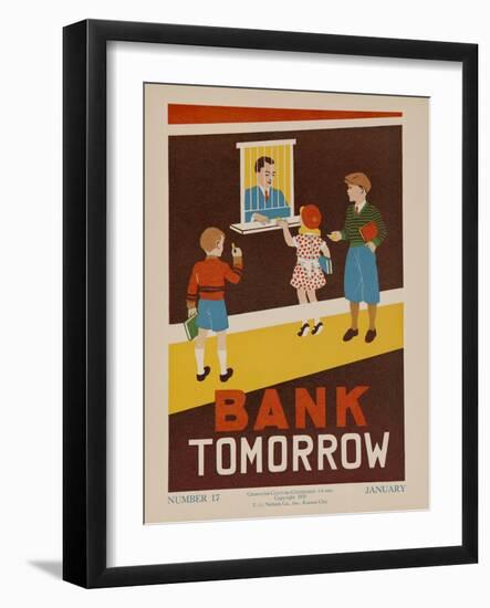 Character Culture Citizenship Guides Original Poster, Bank Tomorrow-null-Framed Giclee Print