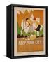 Character Culture Citizenship Guides Original Poster, Keep Your City Clean-null-Framed Stretched Canvas