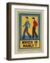 Character Culture Citizenship Guides Original Poster, Which Is Manly?-null-Framed Premium Giclee Print