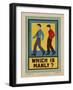 Character Culture Citizenship Guides Original Poster, Which Is Manly?-null-Framed Premium Giclee Print