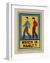 Character Culture Citizenship Guides Original Poster, Which Is Manly?-null-Framed Giclee Print