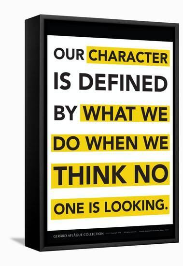 Character Defined-Gerard Aflague Collection-Framed Stretched Canvas