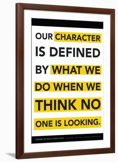 Character Defined-Gerard Aflague Collection-Framed Art Print