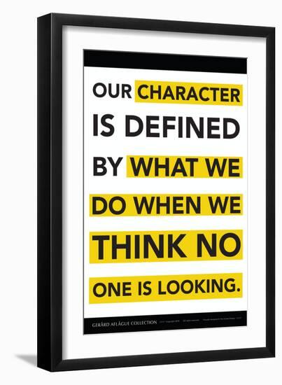 Character Defined-Gerard Aflague Collection-Framed Art Print