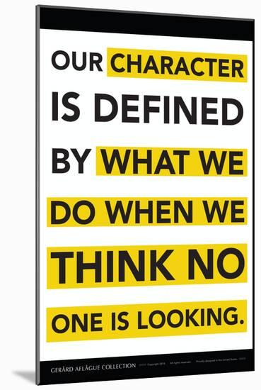 Character Defined-Gerard Aflague Collection-Mounted Art Print
